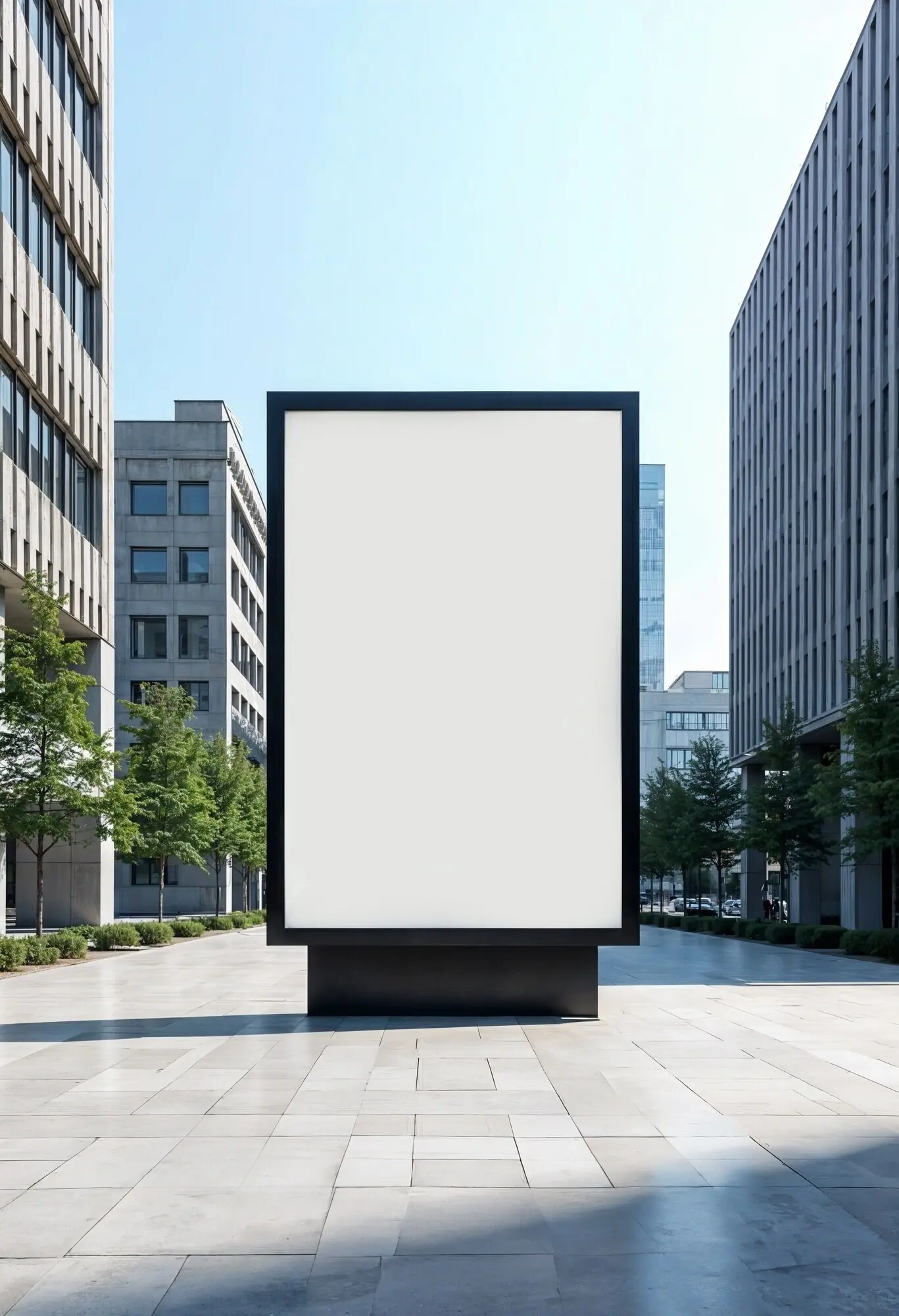 Leere Plakatwand in einer Metropole